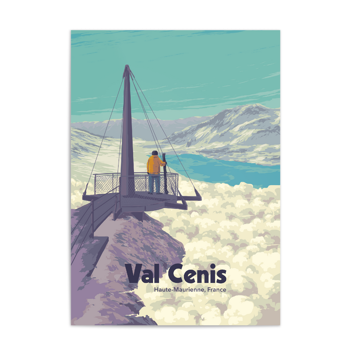 Val Cenis Ski Resort Travel Poster