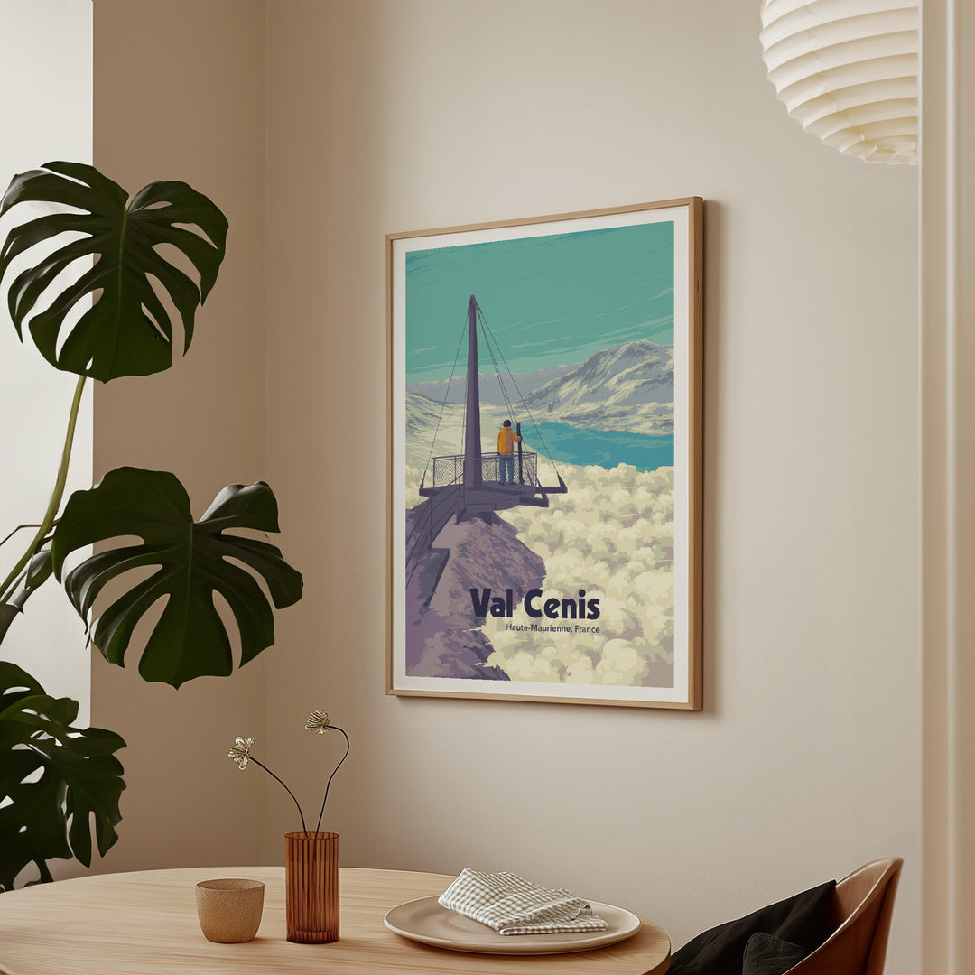 Val Cenis Ski Resort Travel Poster