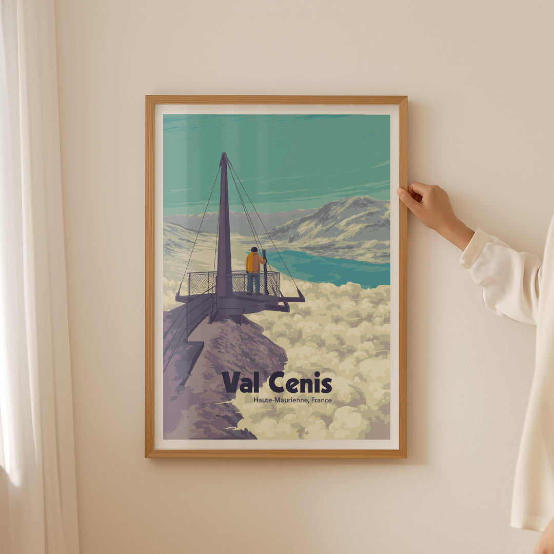 Val Cenis Ski Resort Travel Poster