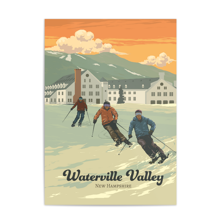 Waterville Valley New Hampshire Ski Resort Travel Poster