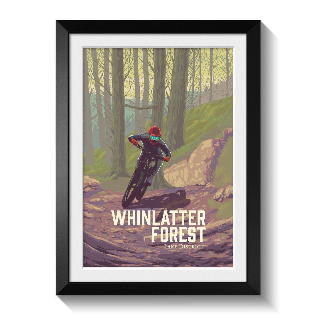 Whinlatter Forest Mountain Biking Travel Poster
