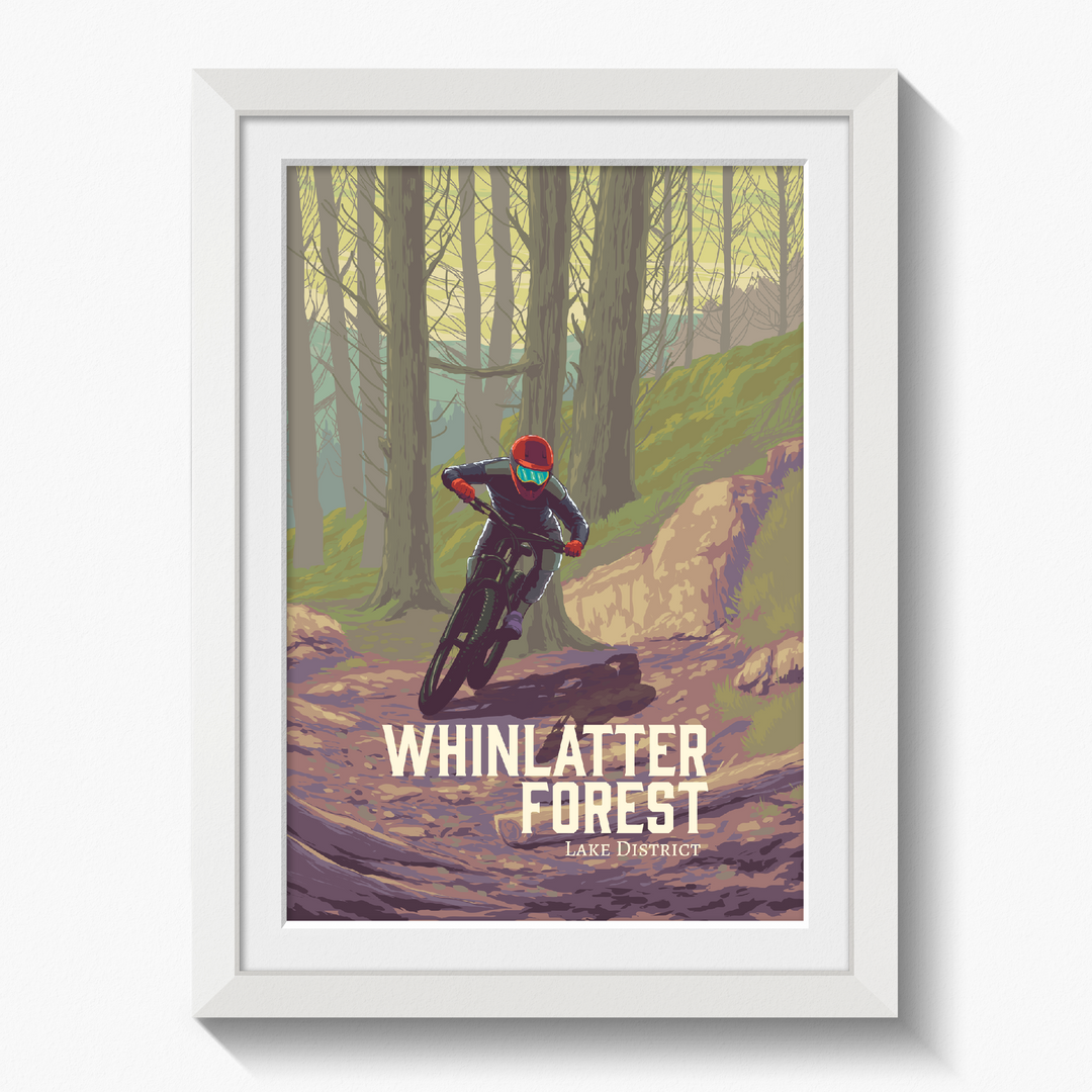 Whinlatter Forest Mountain Biking Travel Poster