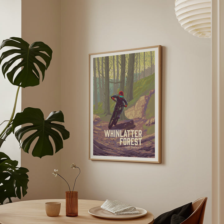 Whinlatter Forest Mountain Biking Travel Poster