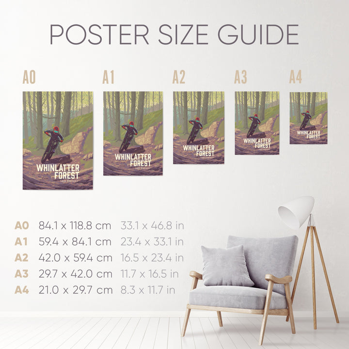 Whinlatter Forest Mountain Biking Travel Poster