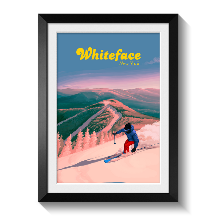 Whiteface Ski Resort Travel Poster