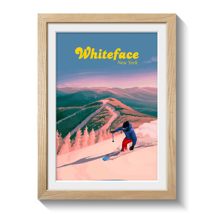 Whiteface Ski Resort Travel Poster