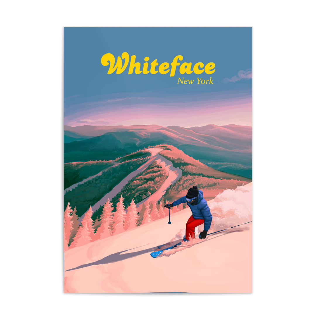 Whiteface Ski Resort Travel Poster