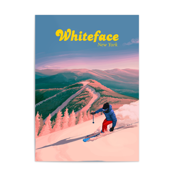 Whiteface Ski Resort Travel Poster