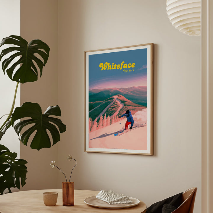 Whiteface Ski Resort Travel Poster