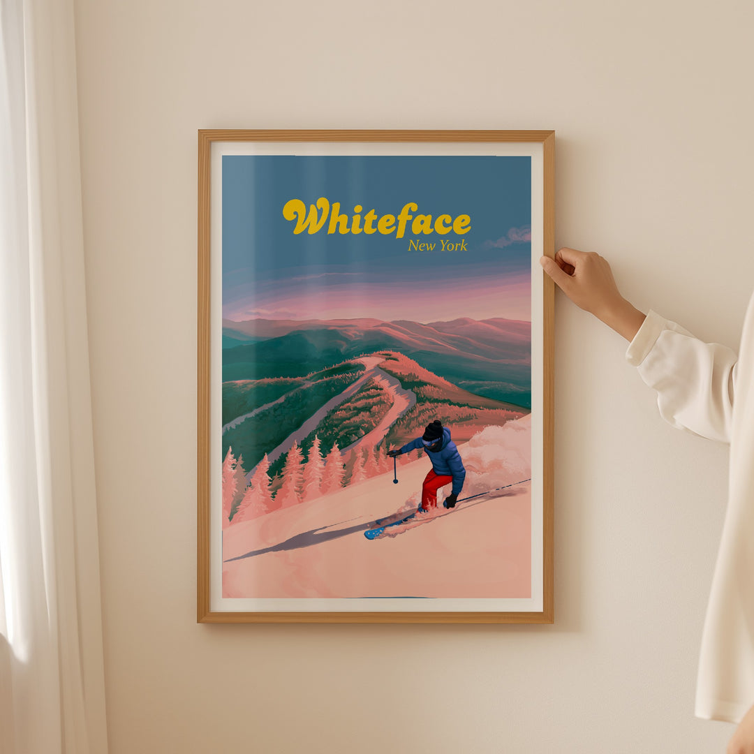 Whiteface Ski Resort Travel Poster