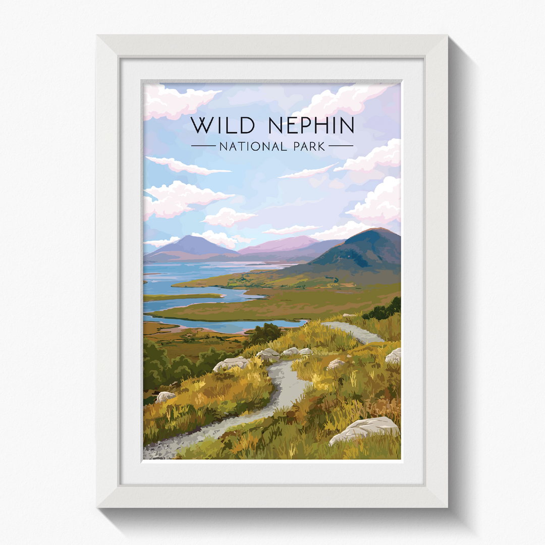Wild Nephin National Park Ireland Travel Poster