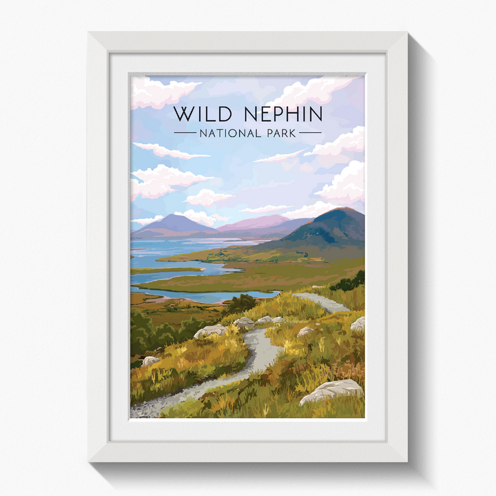 Wild Nephin National Park Ireland Travel Poster