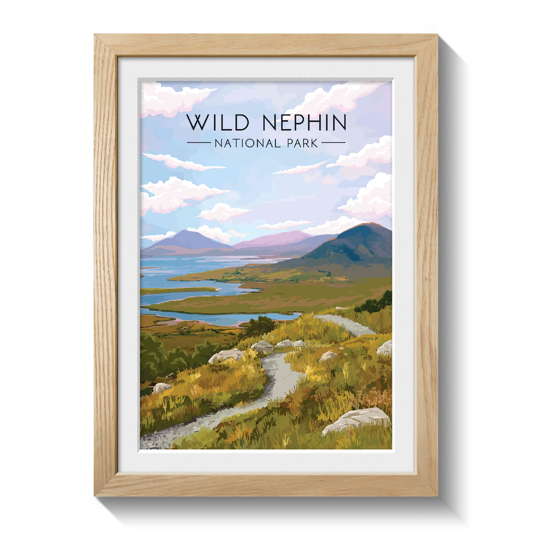 Wild Nephin National Park Ireland Travel Poster