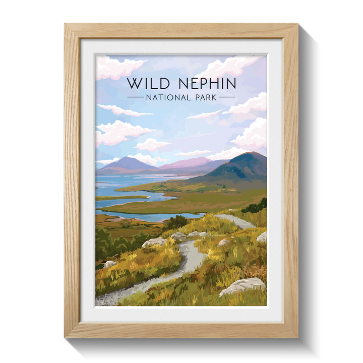 Wild Nephin National Park Ireland Travel Poster
