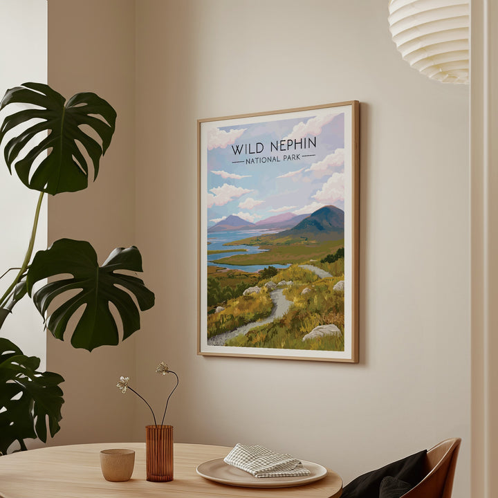 Wild Nephin National Park Ireland Travel Poster