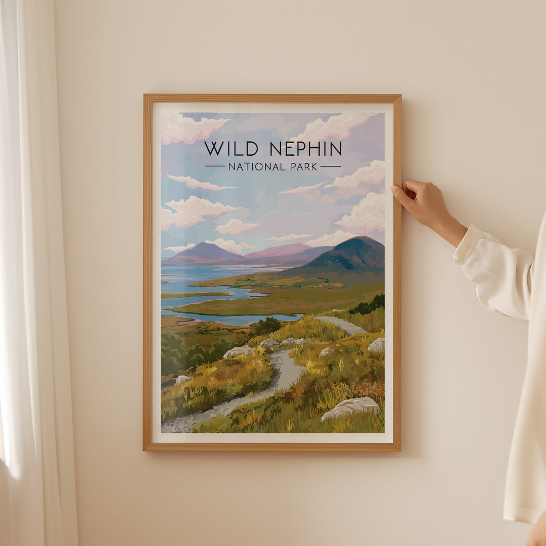 Wild Nephin National Park Ireland Travel Poster