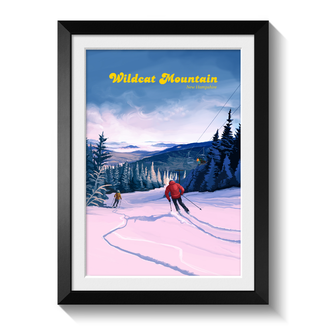 Wildcat Mountain Ski Resort Travel Poster
