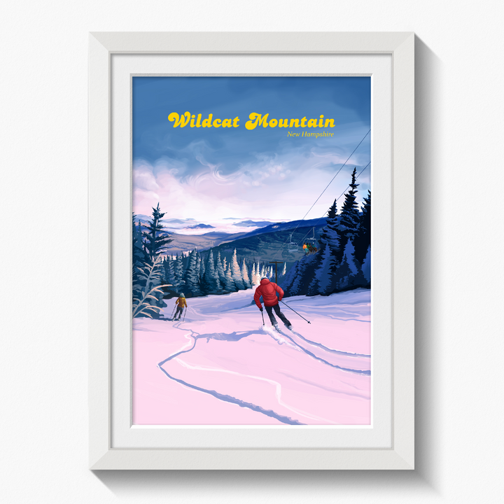 Wildcat Mountain Ski Resort Travel Poster