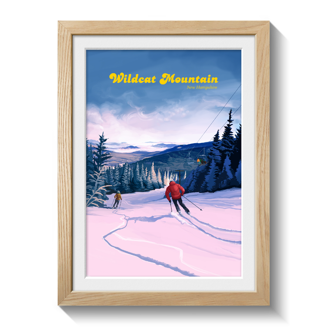 Wildcat Mountain Ski Resort Travel Poster