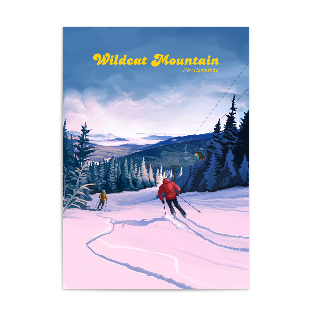 Wildcat Mountain Ski Resort Travel Poster