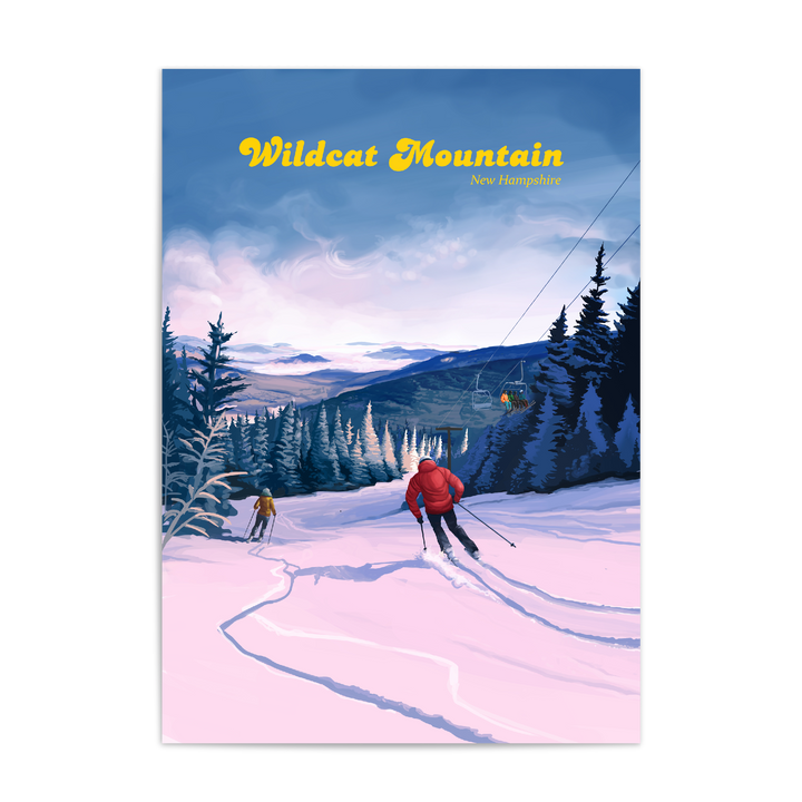 Wildcat Mountain Ski Resort Travel Poster