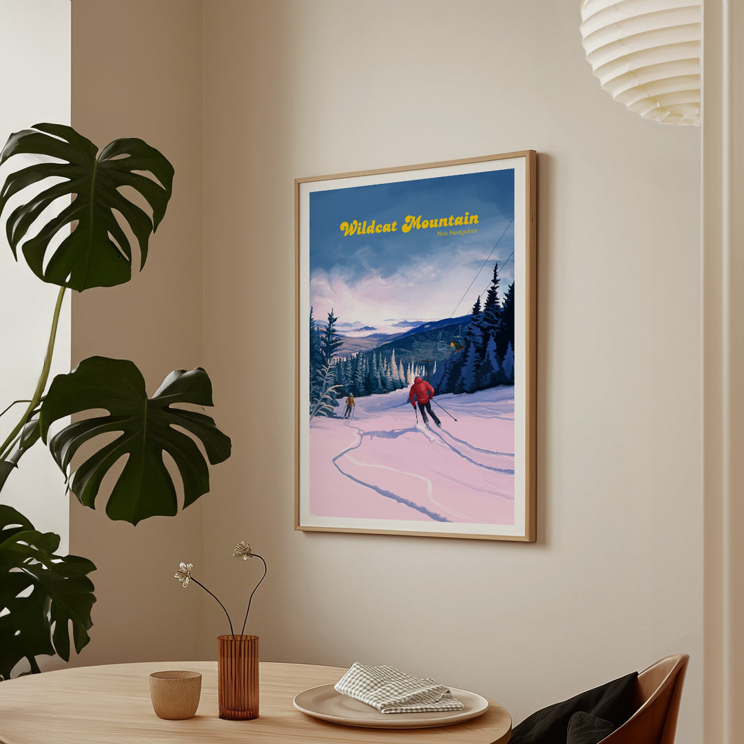 Wildcat Mountain Ski Resort Travel Poster