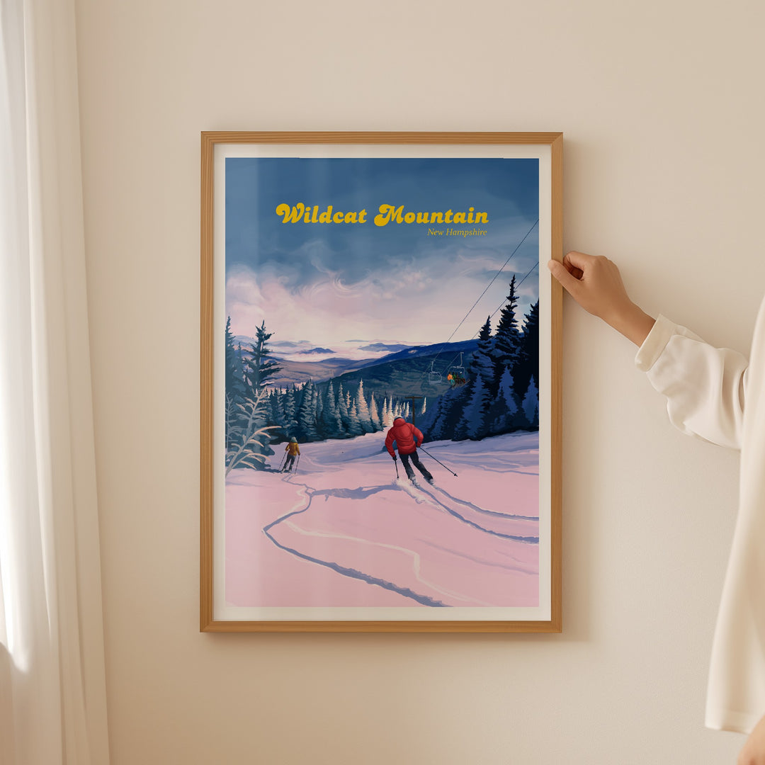 Wildcat Mountain Ski Resort Travel Poster