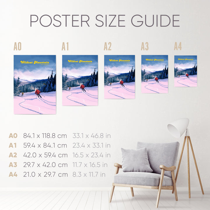 Wildcat Mountain Ski Resort Travel Poster