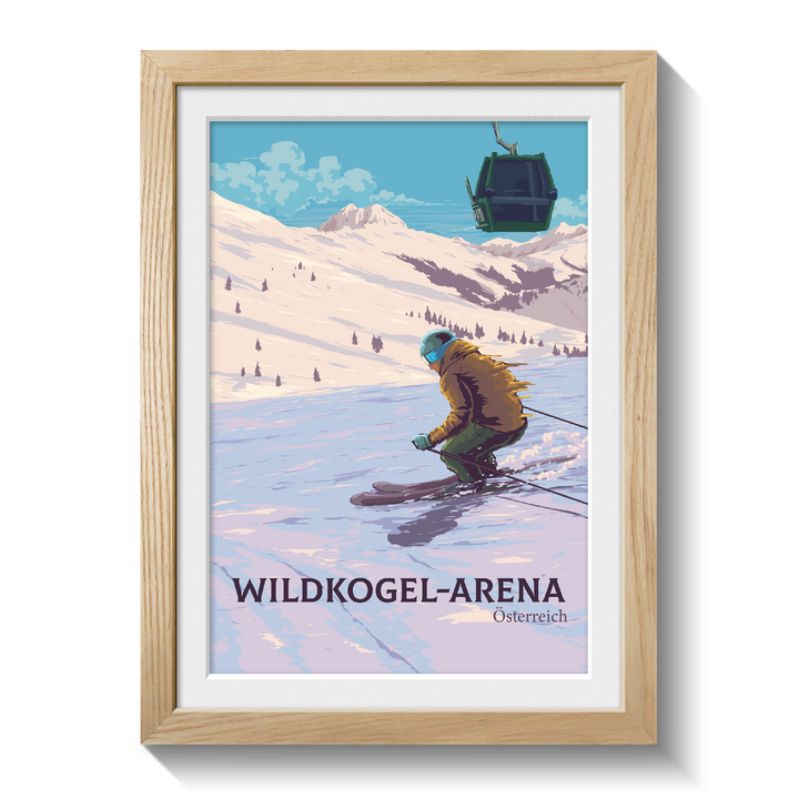 Wildkogel Ski Resort Travel Poster