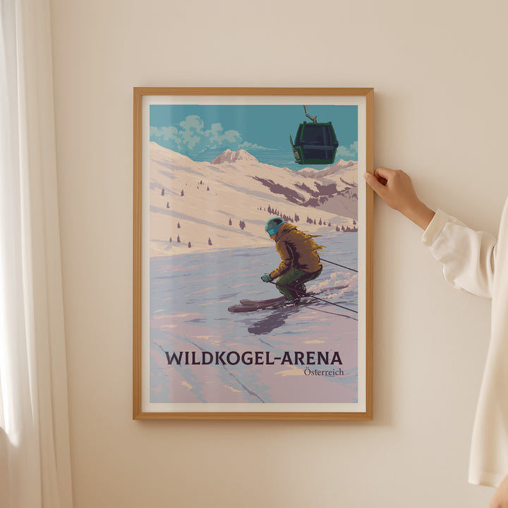 Wildkogel Ski Resort Travel Poster
