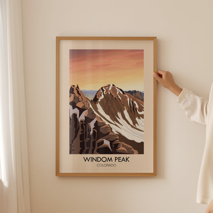 Windom Peak Colorado USA Travel Poster
