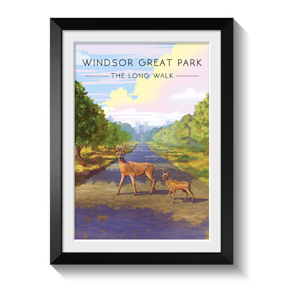 Windsor Great Park Travel Poster