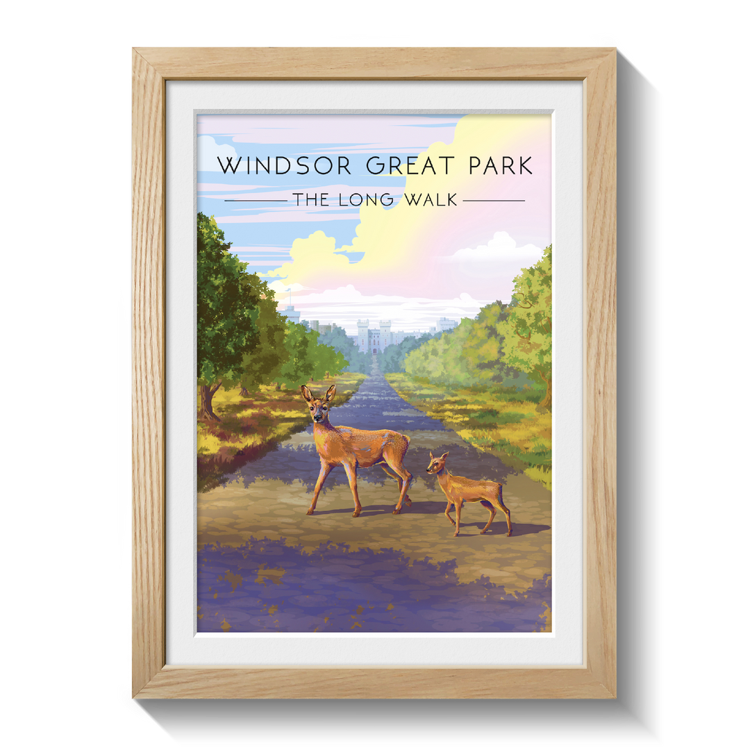 Windsor Great Park Travel Poster