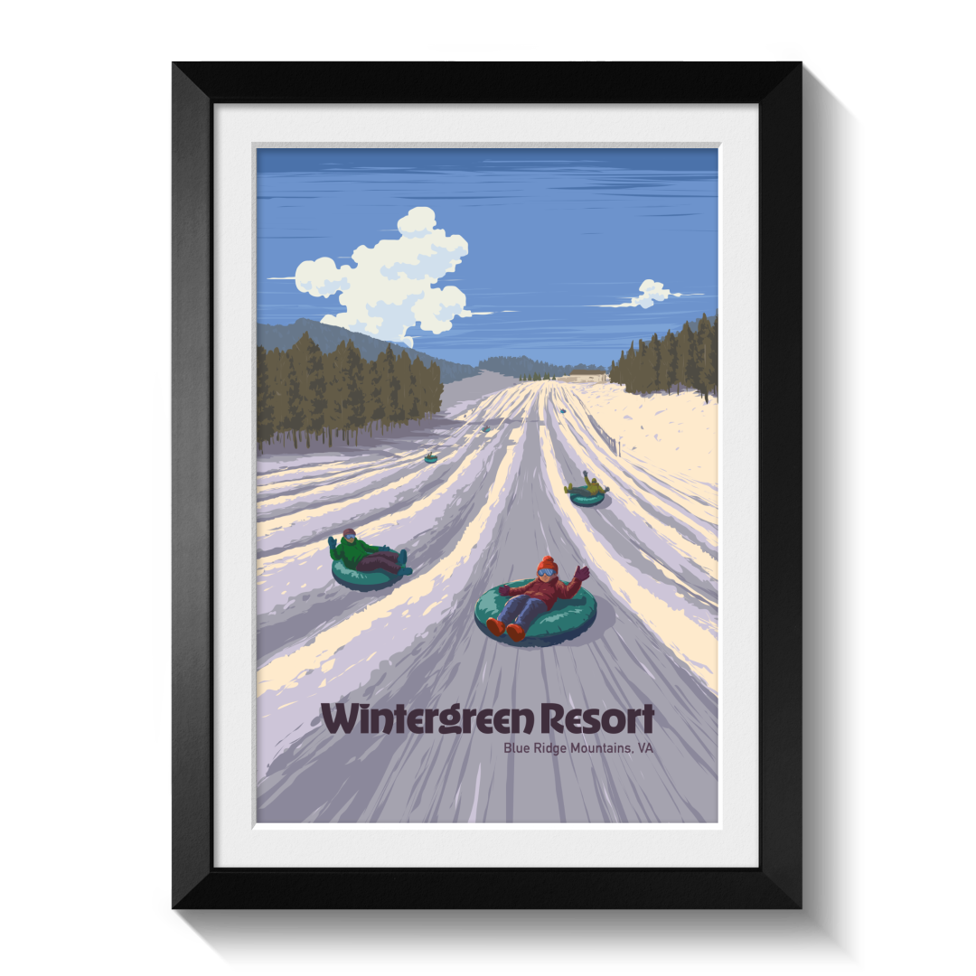Wintergreen Virginia Ski Resort Poster