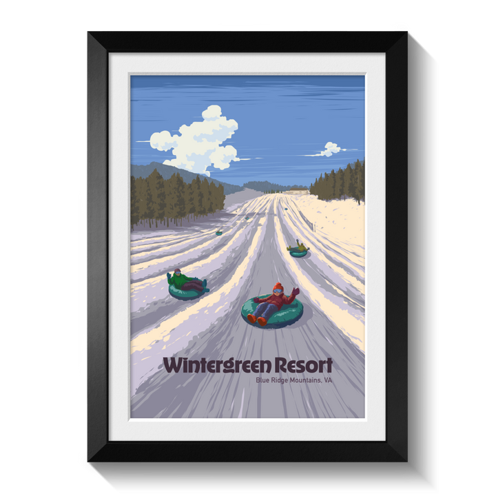 Wintergreen Virginia Ski Resort Poster