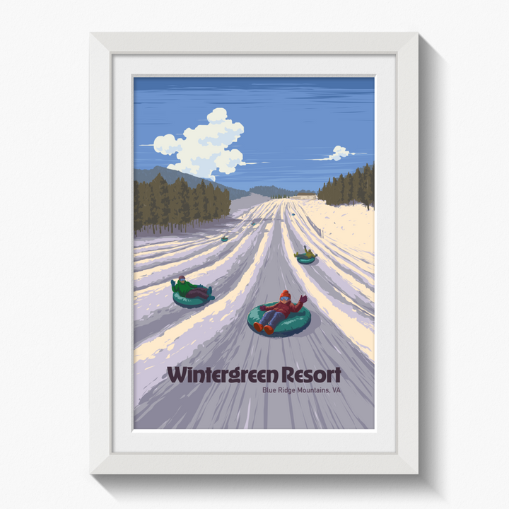 Wintergreen Virginia Ski Resort Poster