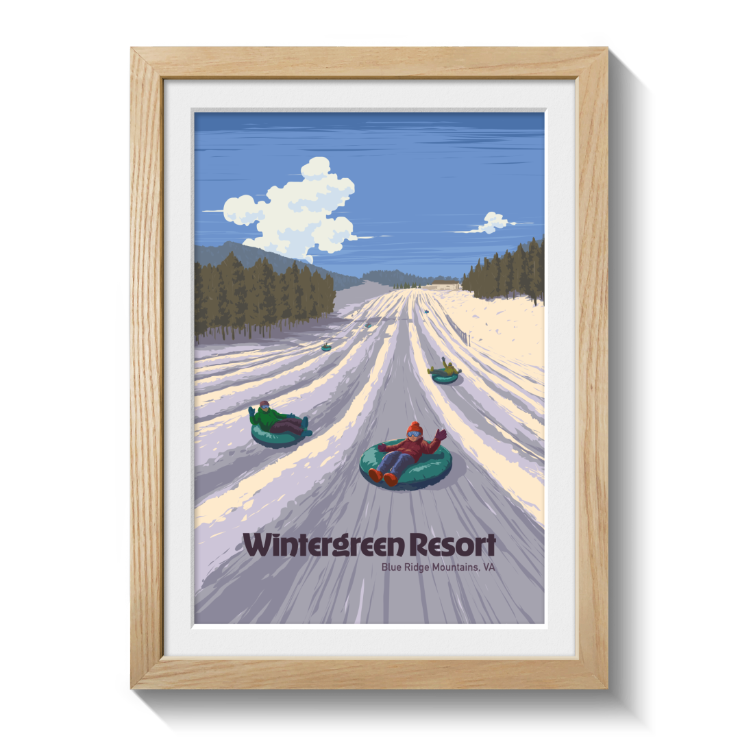 Wintergreen Virginia Ski Resort Poster