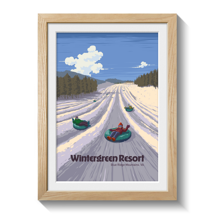 Wintergreen Virginia Ski Resort Poster