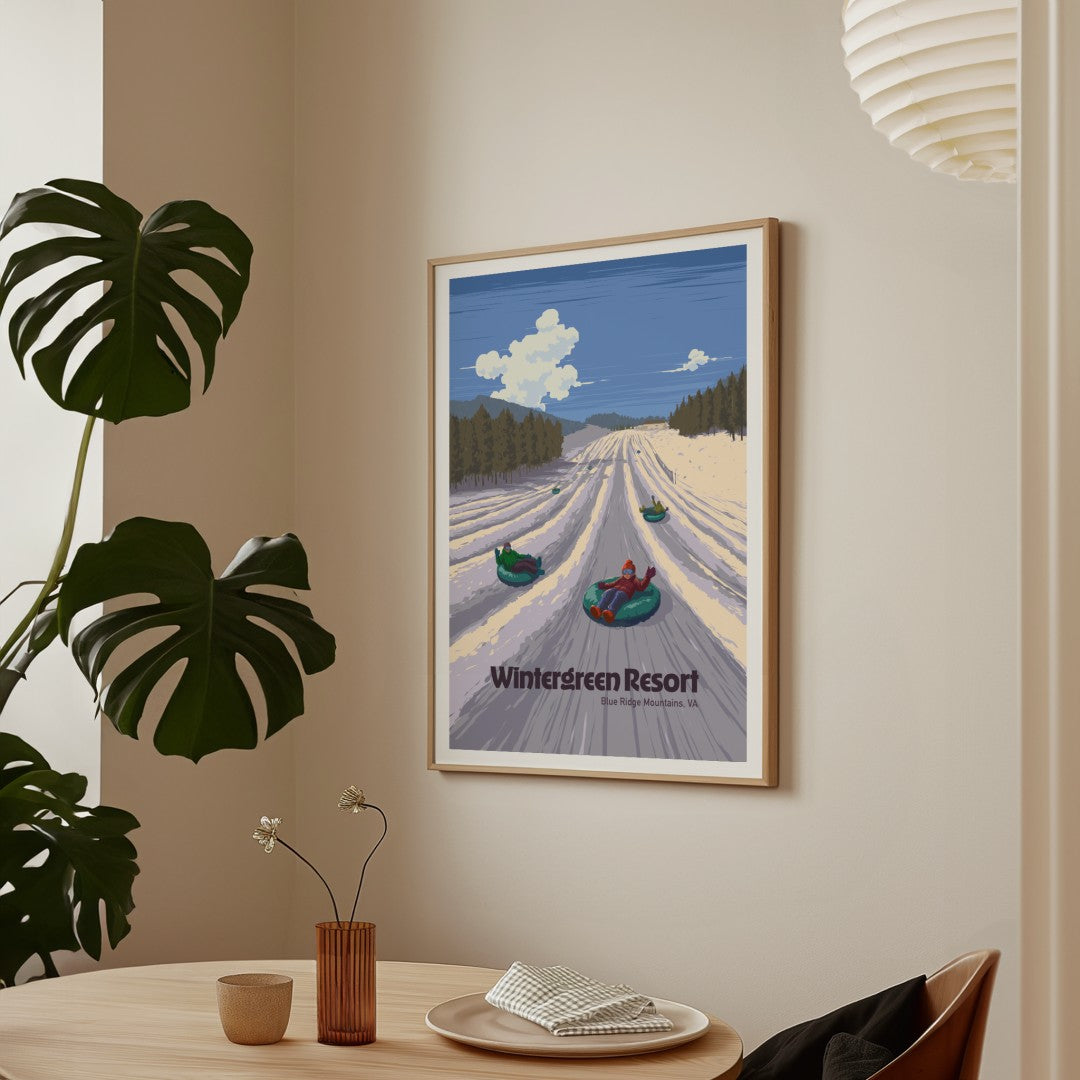 Wintergreen Virginia Ski Resort Poster
