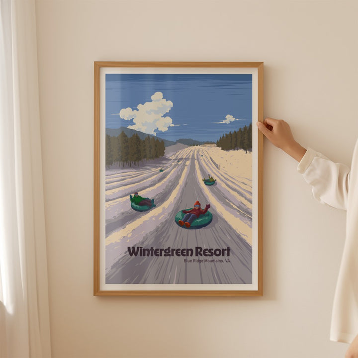 Wintergreen Virginia Ski Resort Poster