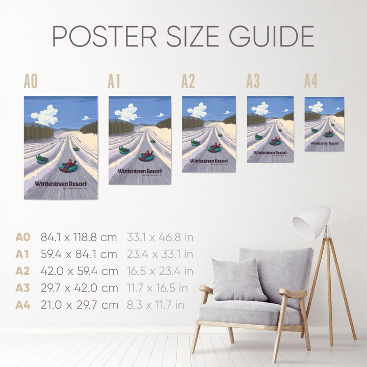 Wintergreen Virginia Ski Resort Poster