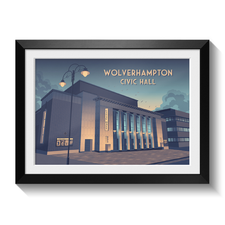 Wolverhampton Civic Hall Travel Poster
