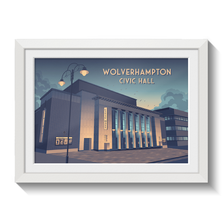 Wolverhampton Civic Hall Travel Poster