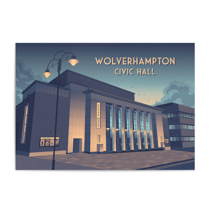 Wolverhampton Civic Hall Travel Poster