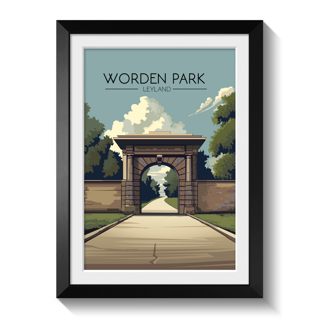 Worden Park Leyland Travel Poster