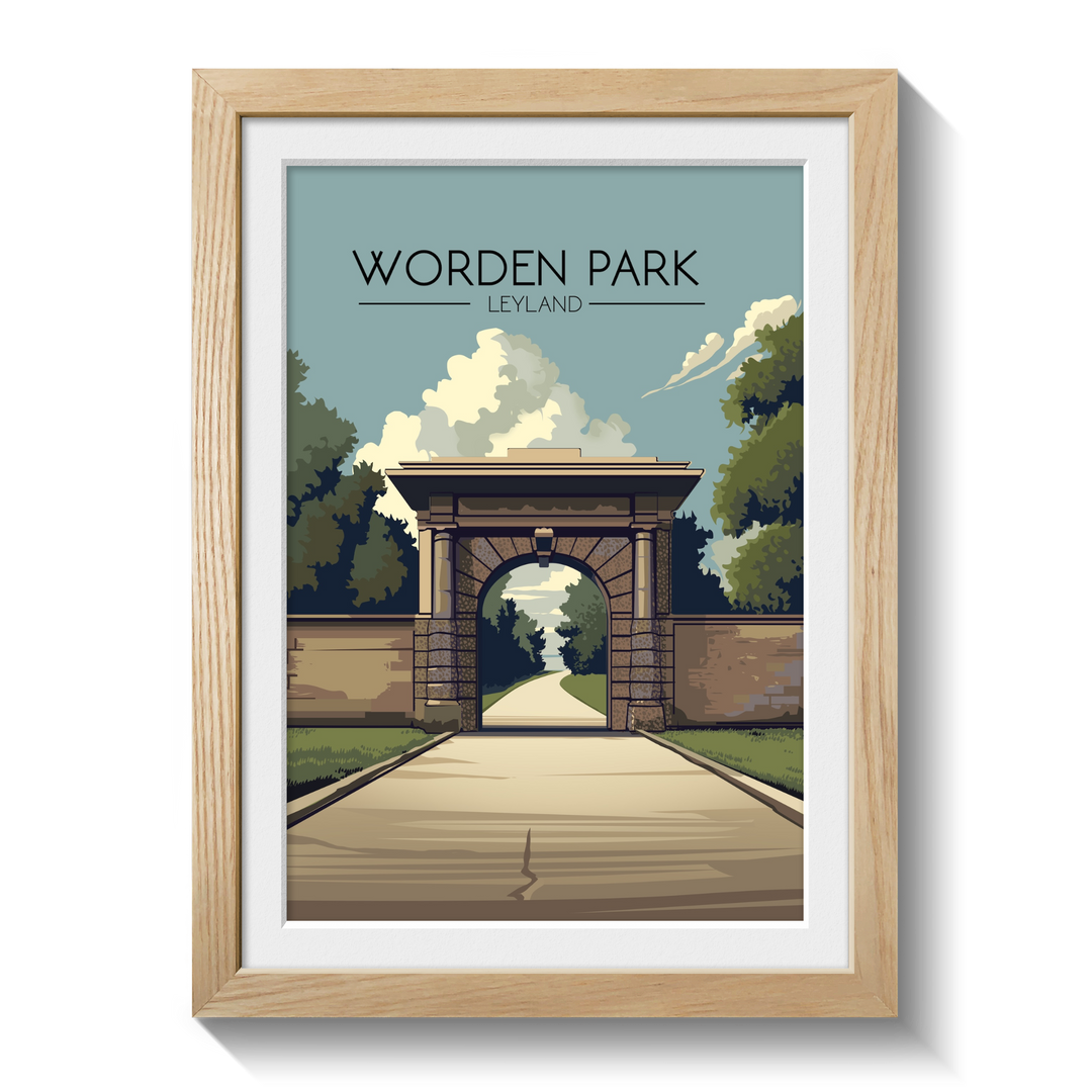 Worden Park Leyland Travel Poster
