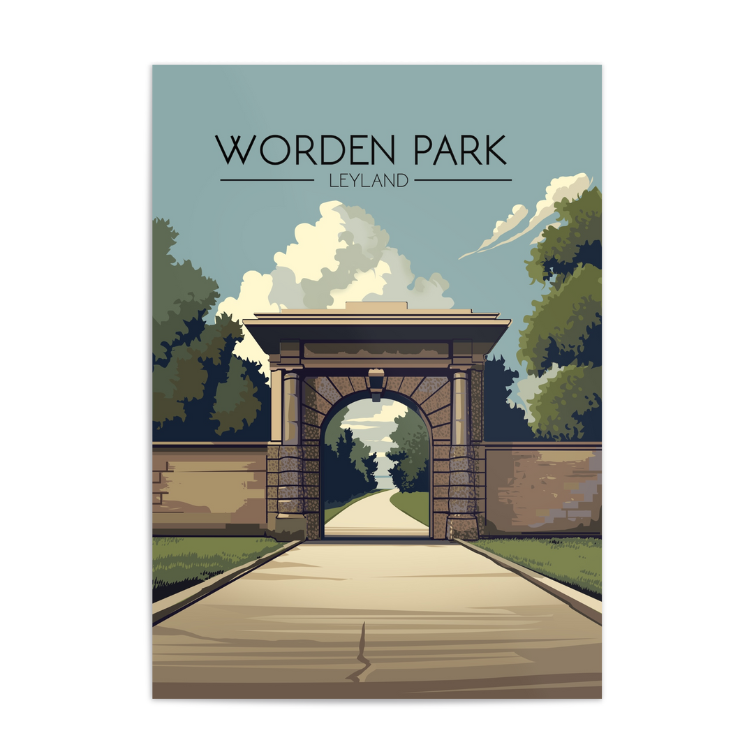 Worden Park Leyland Travel Poster