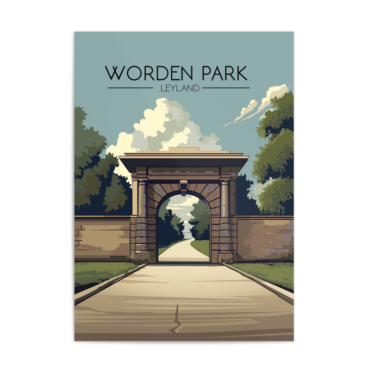 Worden Park Leyland Travel Poster