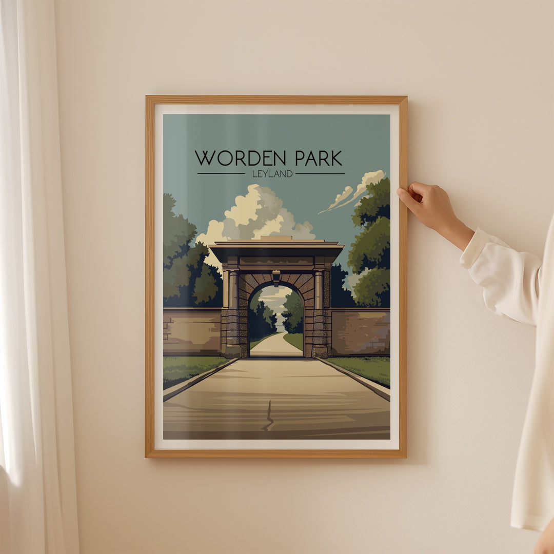 Worden Park Leyland Travel Poster