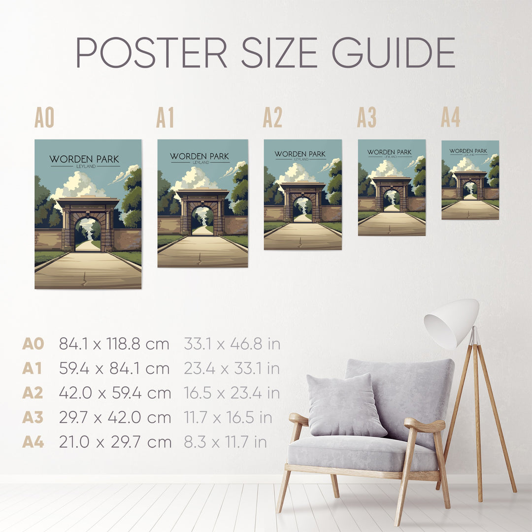 Worden Park Leyland Travel Poster